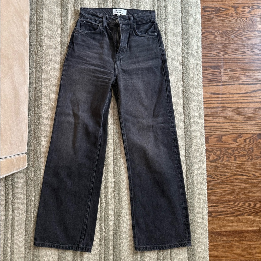 Reformation Wilder High Rise Wide Leg Crop Jeans 25